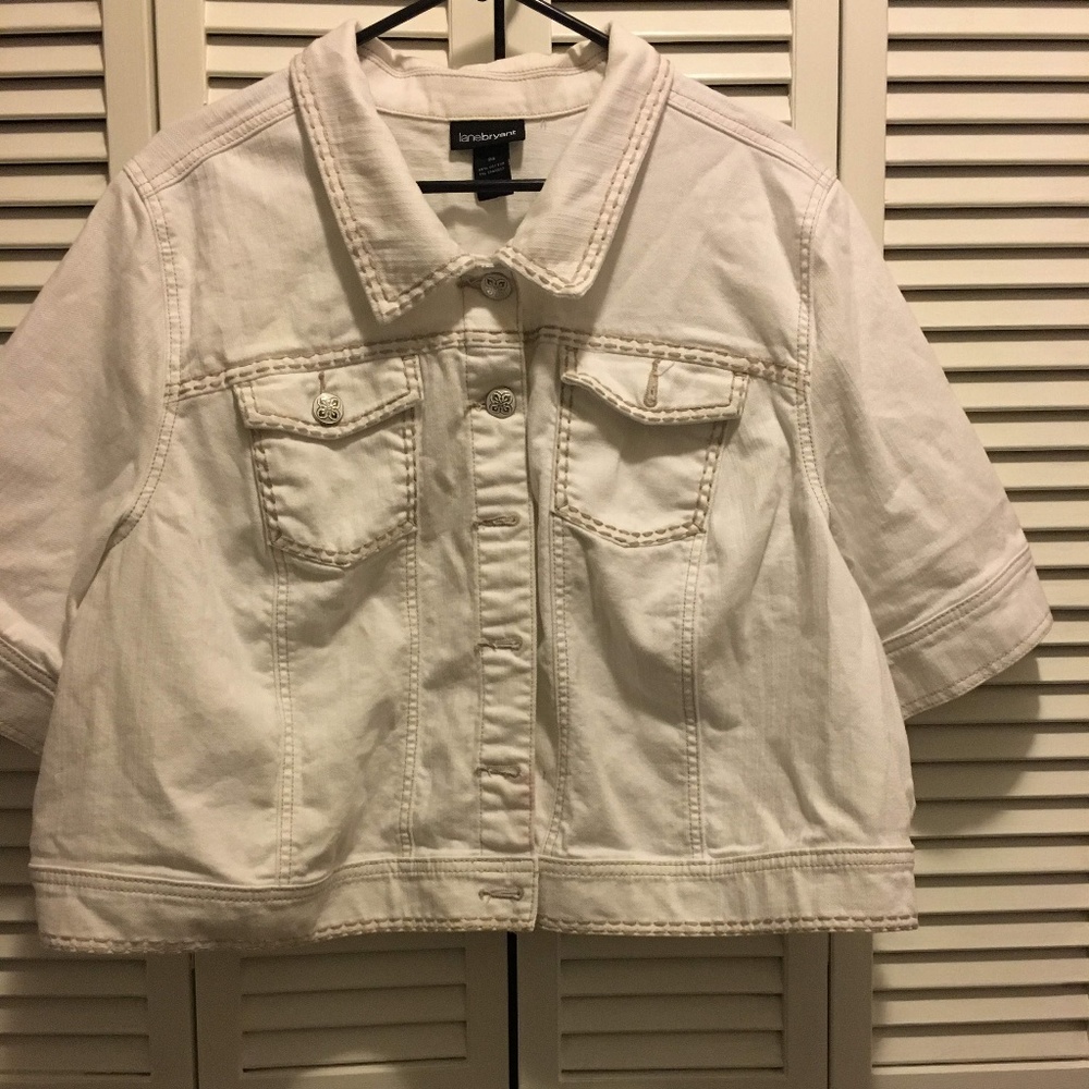White denim jacket